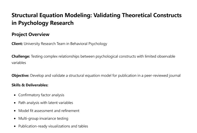 conduct structural equation modeling and confirmatory factor analysis